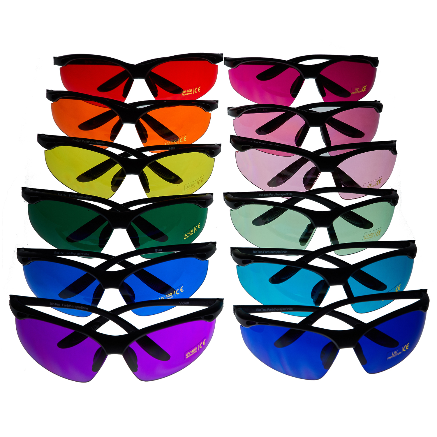 12teiliges Farbbrillenset Sport