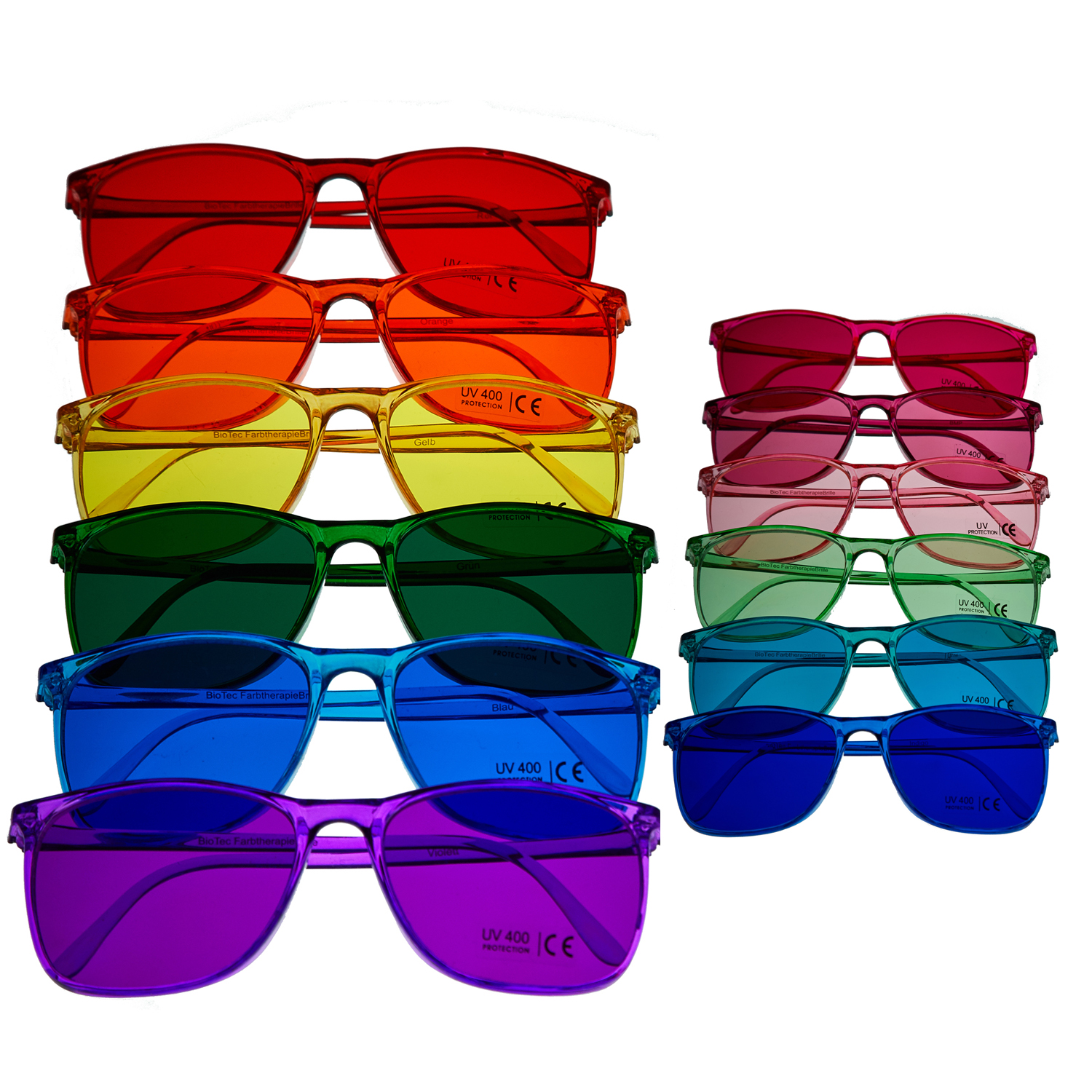 10teiliger Farbbrillensatz Klassisch: 6+4