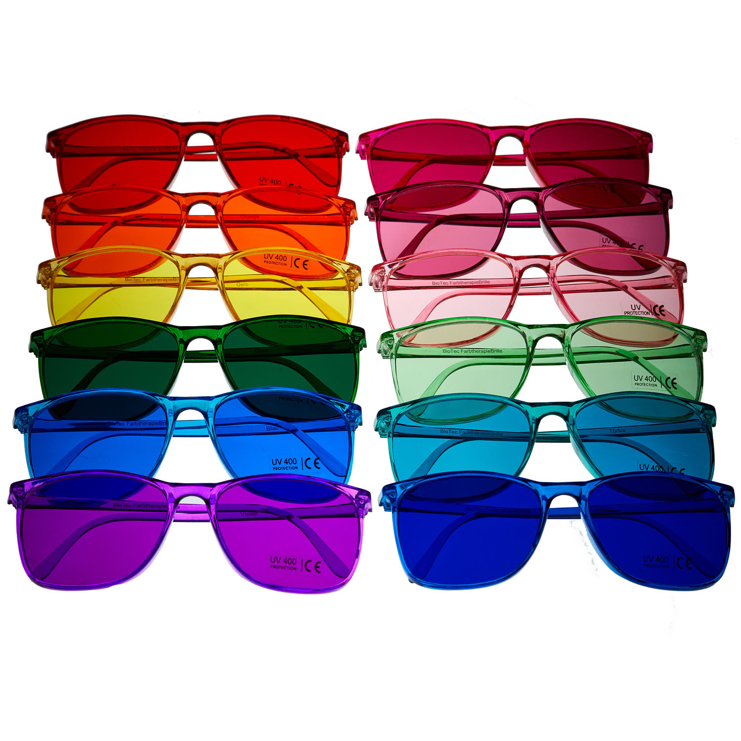 12teiliger Farbbrillenset Klassisch