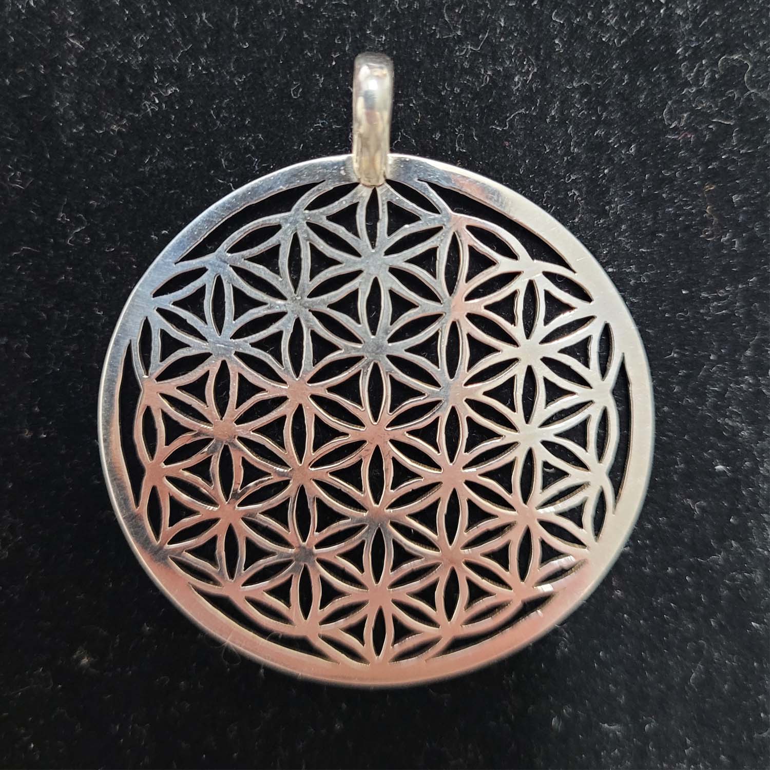 Blume des Lebens, Sterling Silber, Ø 5cm